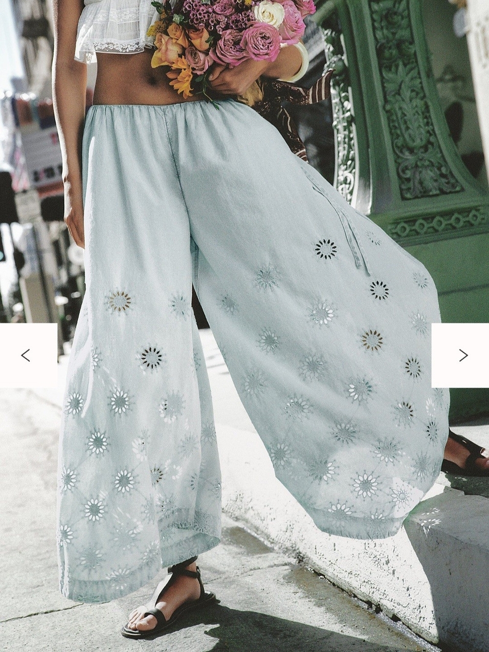 Free People Sweet Serenade Wide Leg Pants 2 $198 - Picture 2 of 11